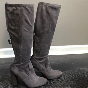 Steve Madden Grey Suede Boots